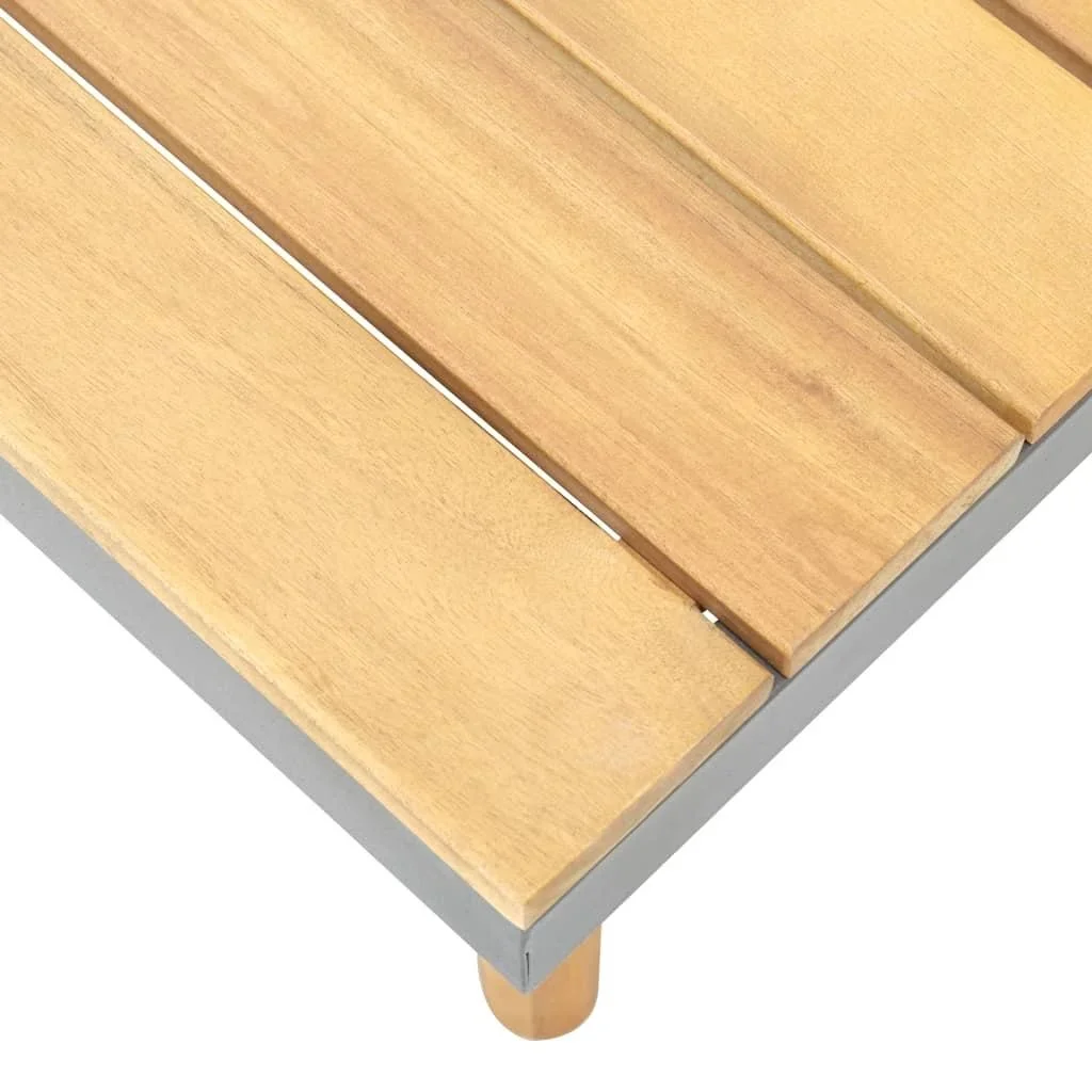 Gartentisch 60x60x31,5 cm Akazienholz massiv - 0
