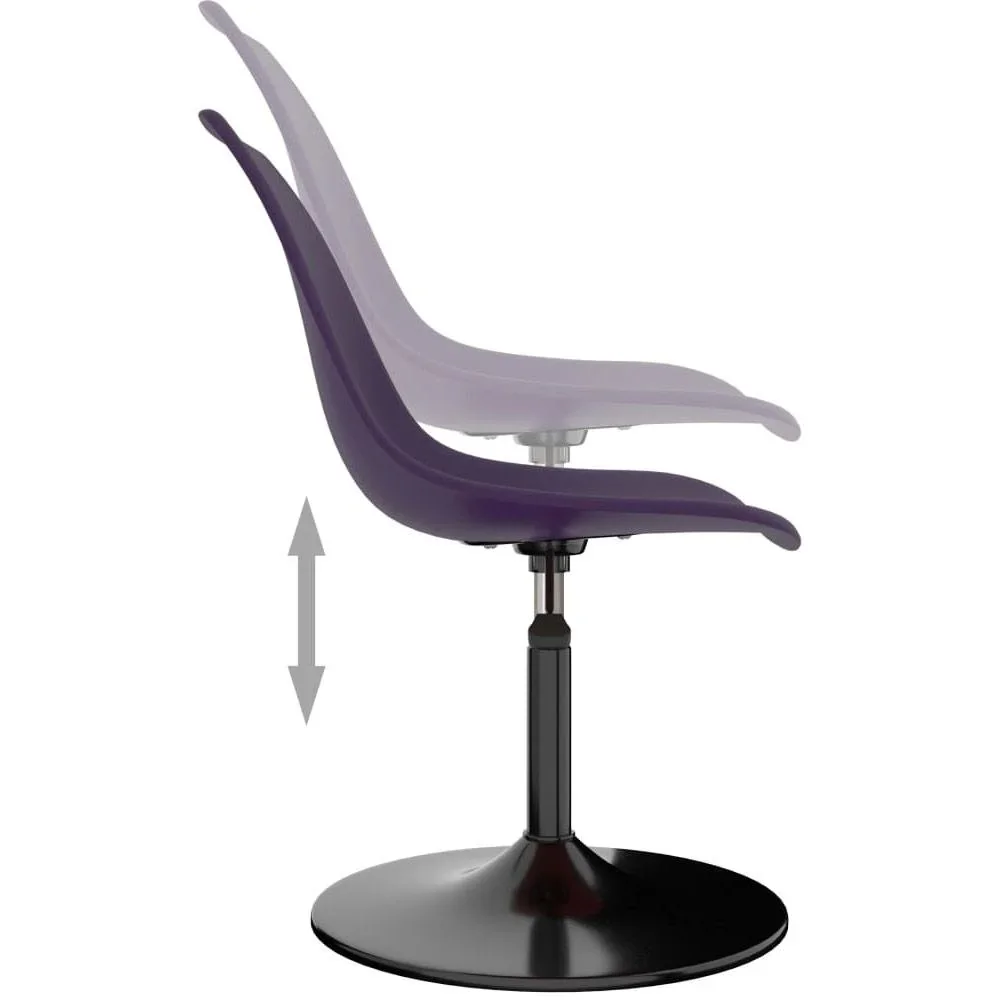 Esszimmerstühle drehbar 2tlg. PP flieder - 1