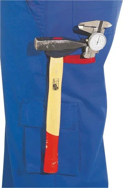 Arbeits-Latzhose, grau, Gr.46 - 4