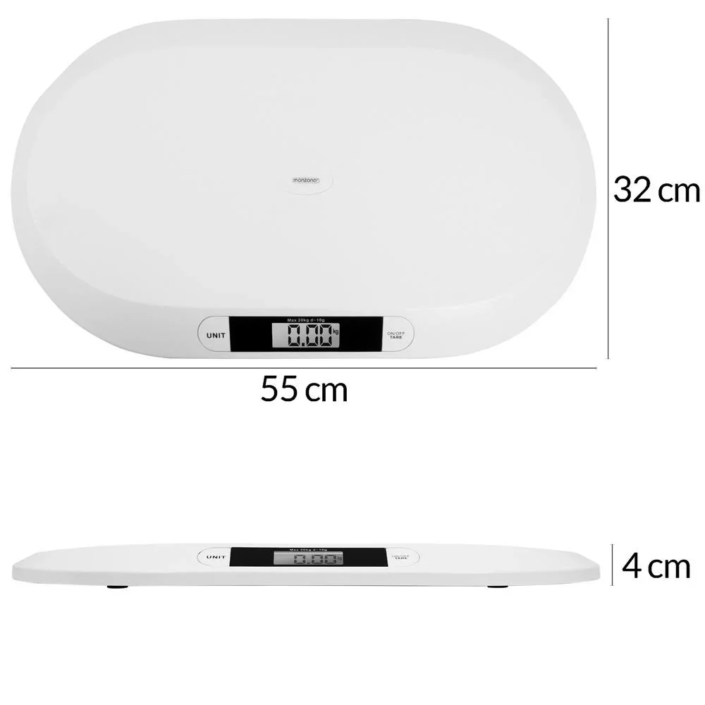 Babywaage digital BC-15 | Baby- und Kleinkindwaage | max 20 kg | 55 cm - 0