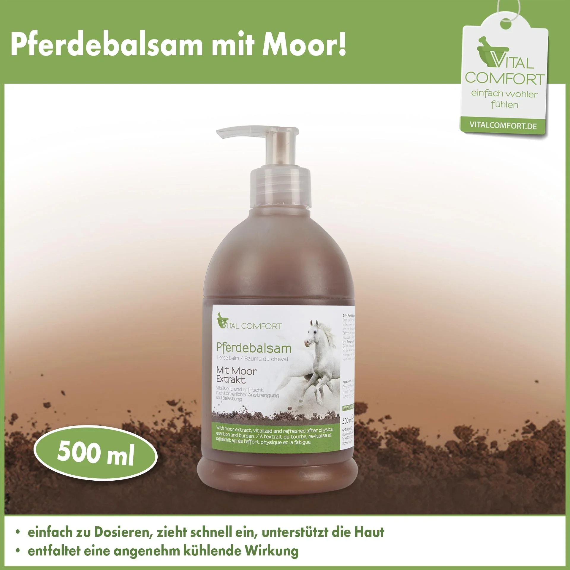Pferdebalsam, Pumpspender 500ml - 0