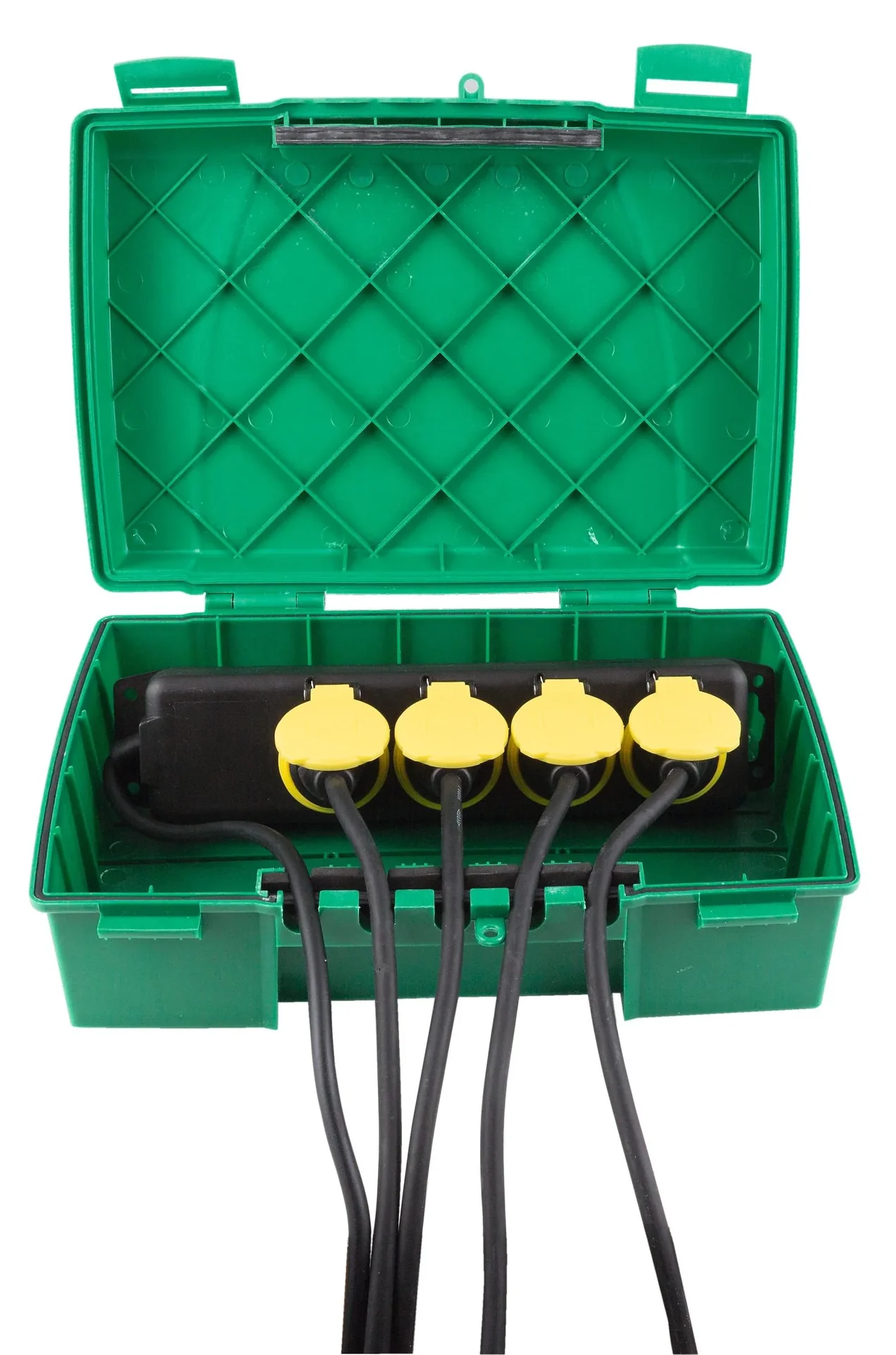 Wetterfeste Verteilerbox IP 55, grün - 2