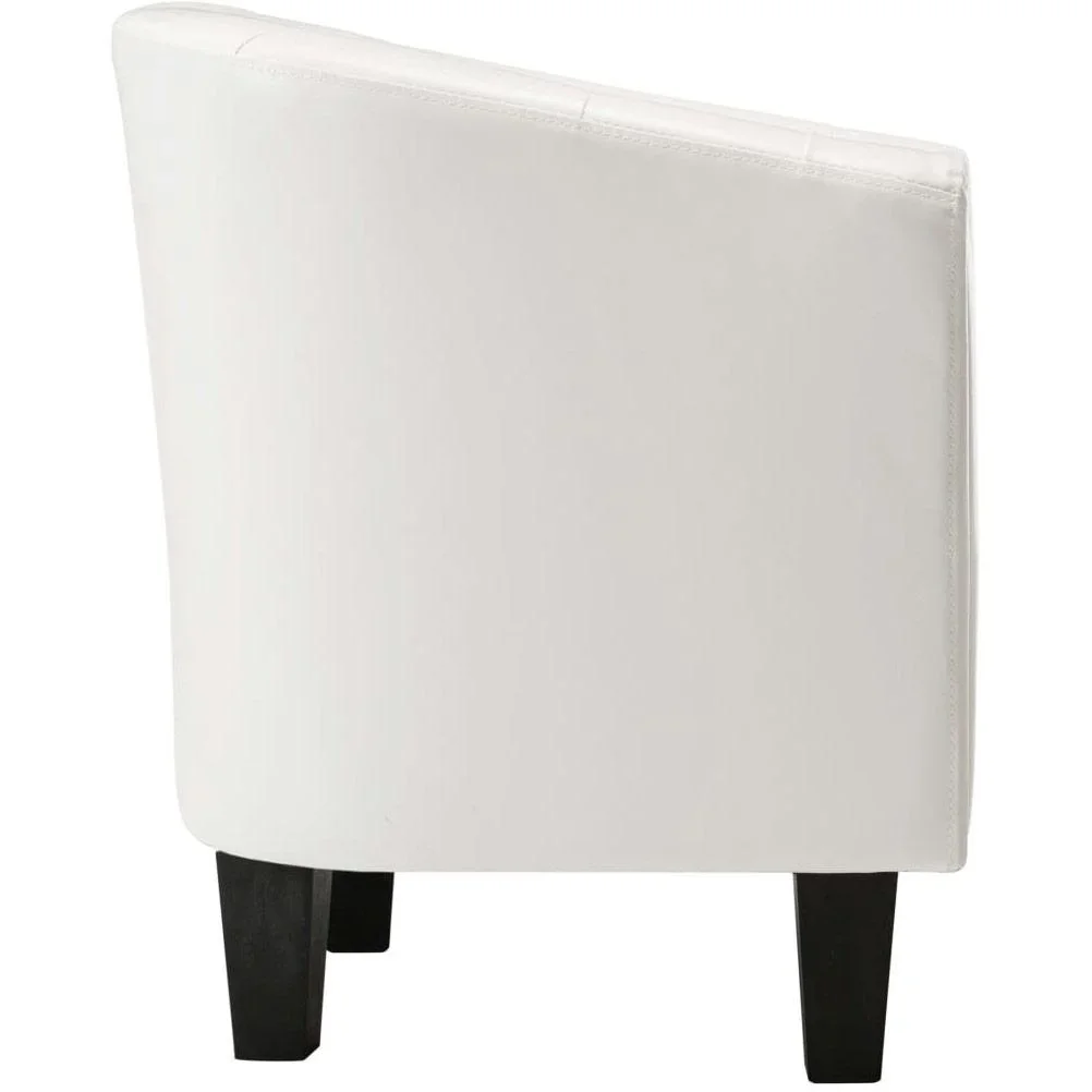 Schalensitz Kunstleder weiß - 3