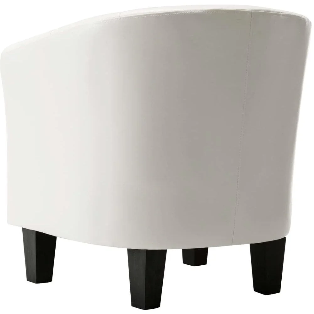 Schalensitz Kunstleder weiß - 4
