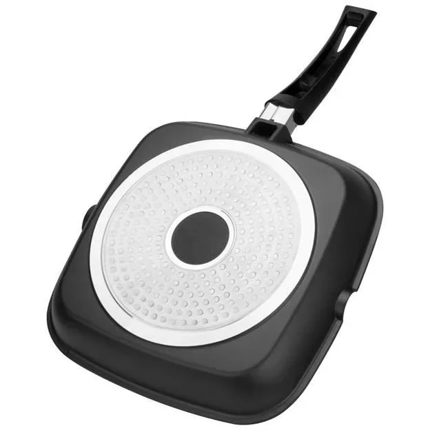 Grillpfanne - 28 cm - Schwarz - 1