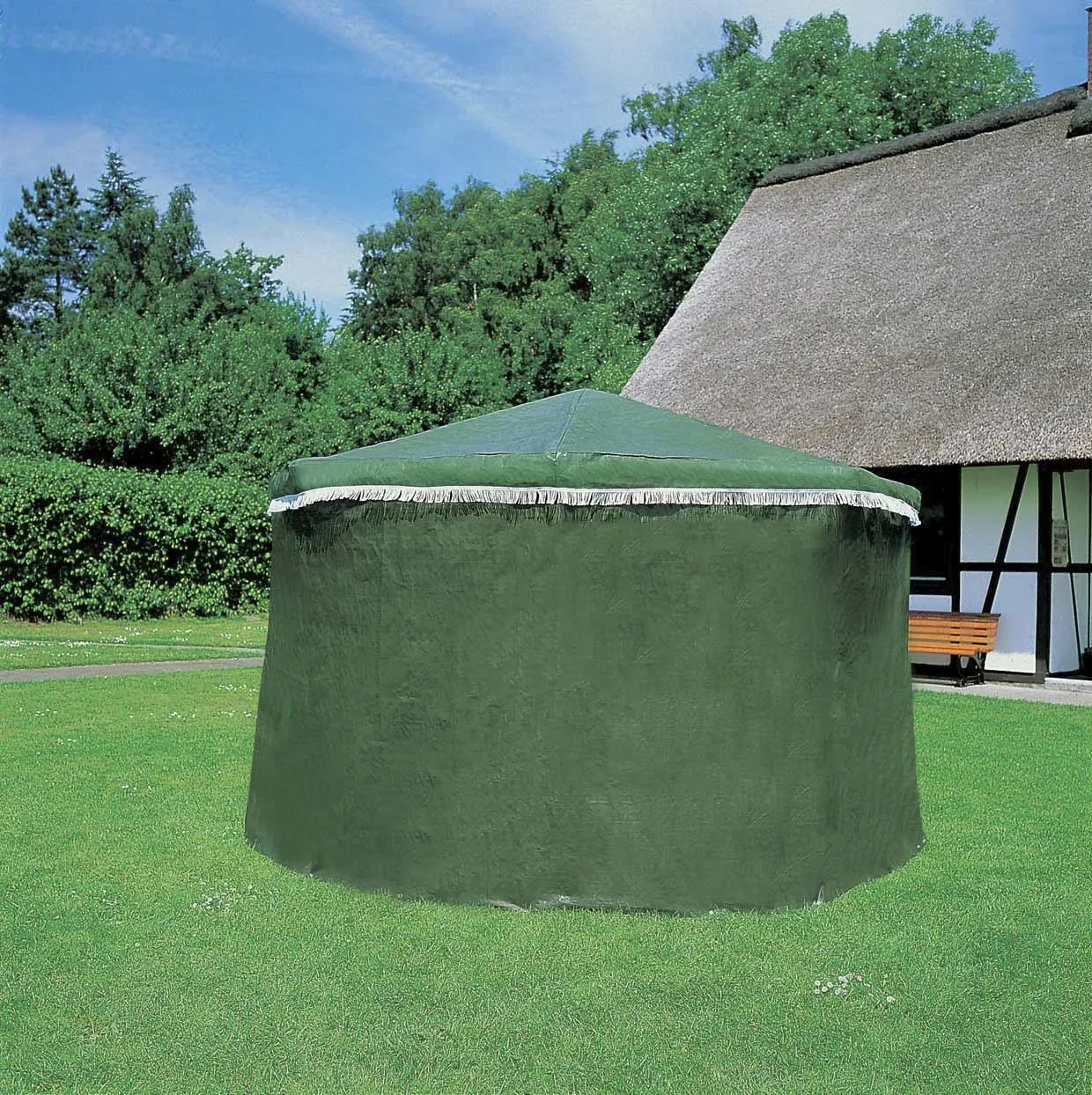 Wetterschutzumhang für Pavillon "Rosenheim", grün - 0