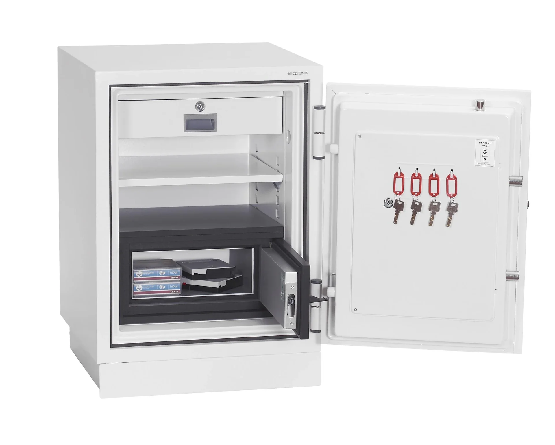 Datenschutztresor Data Combi Außenmaße 720 x 500 x 500 mm, mit Fingerabdruckschloss - 7