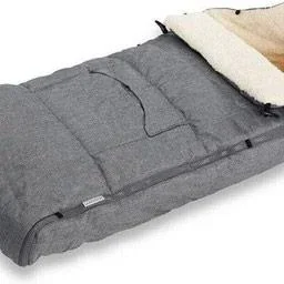 Kinderwagen-Fußsack Grau | Teddy | Maxi-Cosi | mit Aufbewahrungstasche - 5