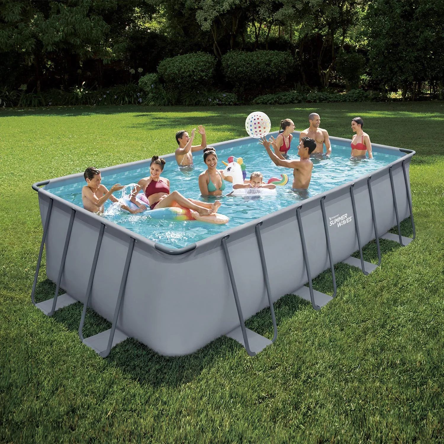 Elite Frame Pool 549 x 274 x 132 cm anthrazit - 1