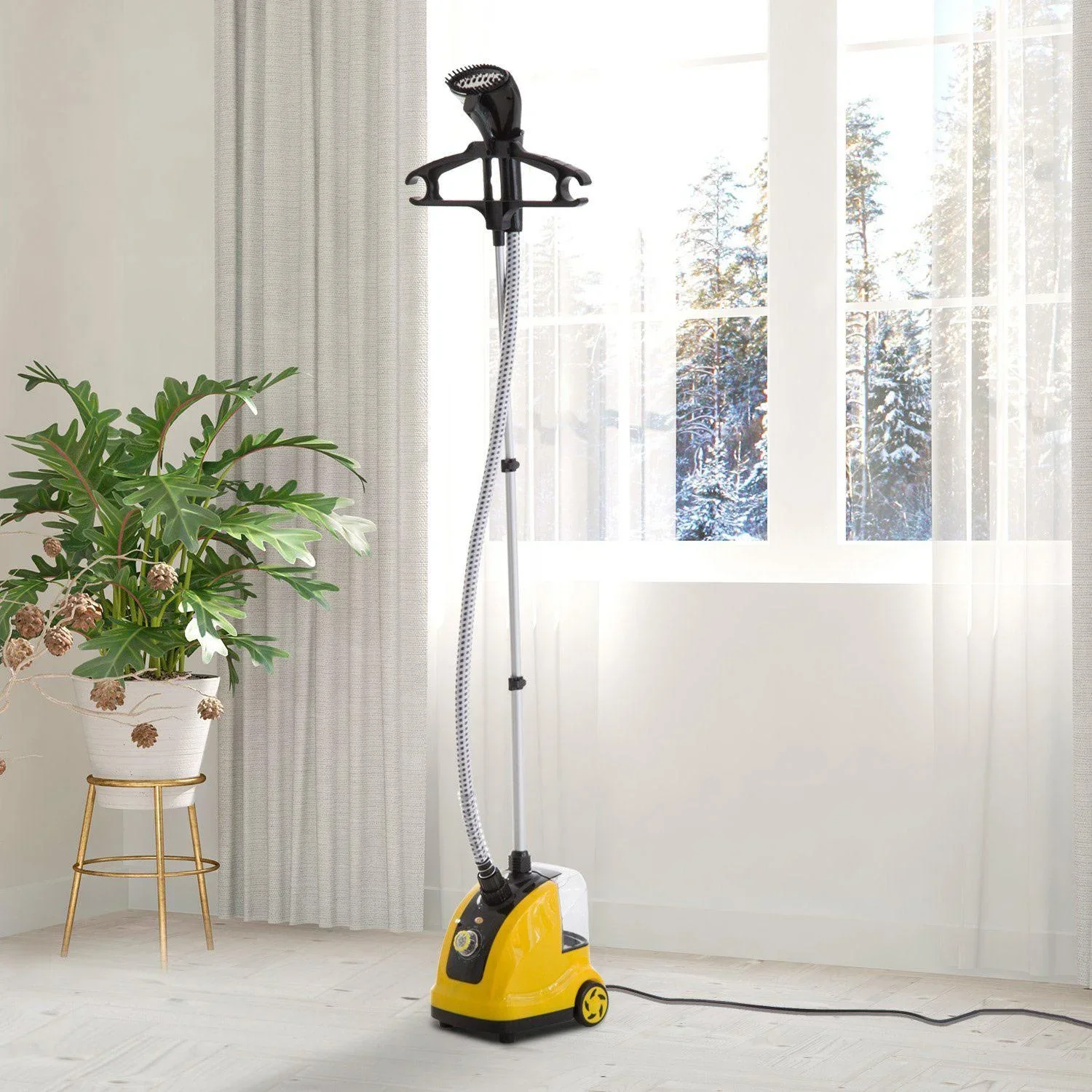 Dampfglätter Dampfbürste Vertikal 1800W 1,4L Gelb - 2