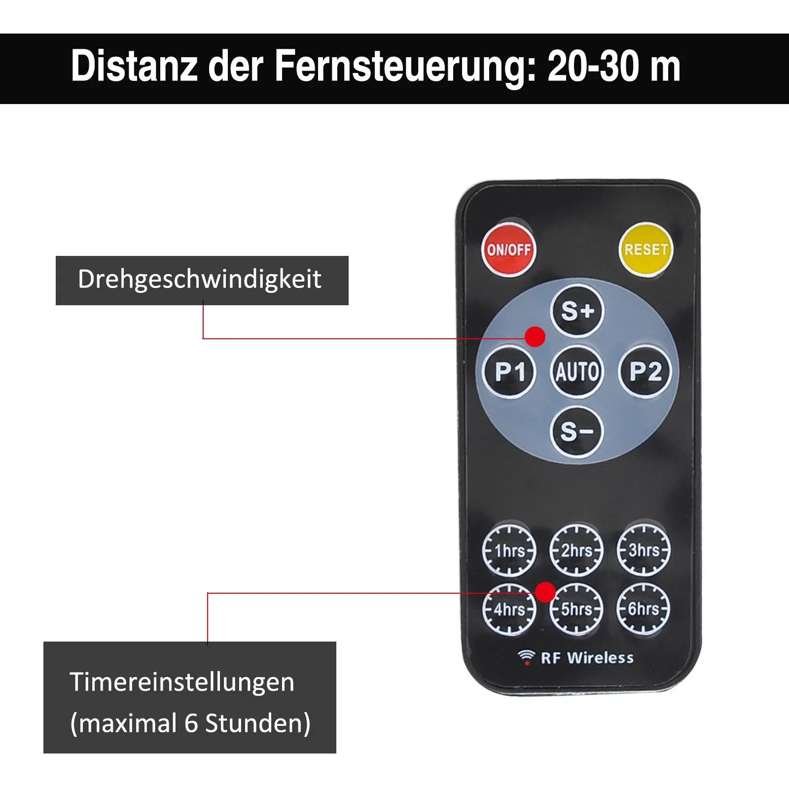 LED Projektor Lichter Lichteffekt Schneeflocke Weihnachten Schwarz - 3