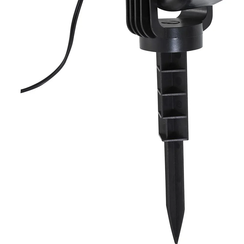 LED Projektor Lichter Lichteffekt Schneeflocke Weihnachten Schwarz - 5