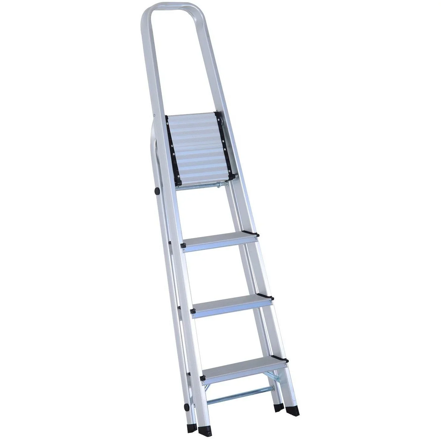 Stehleiter Aluleiter Trittleiter Haushaltsleiter 4 Stufen - 1