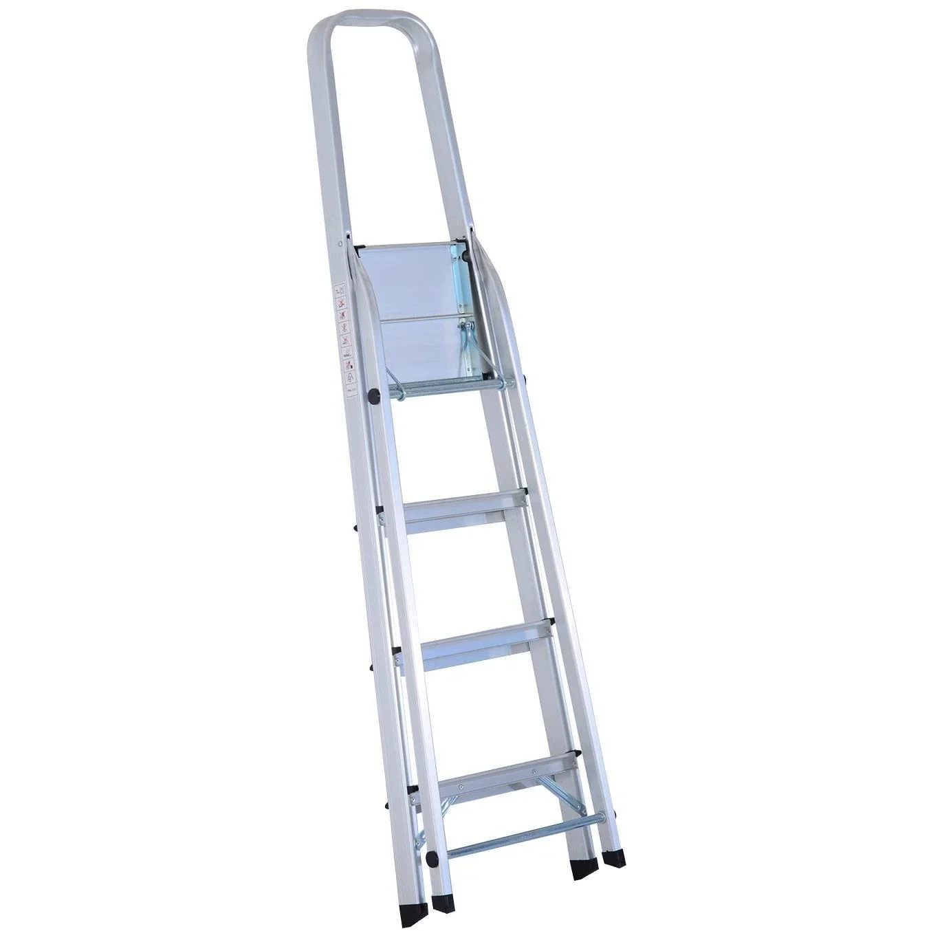 Stehleiter Aluleiter Trittleiter Haushaltsleiter 4 Stufen - 3