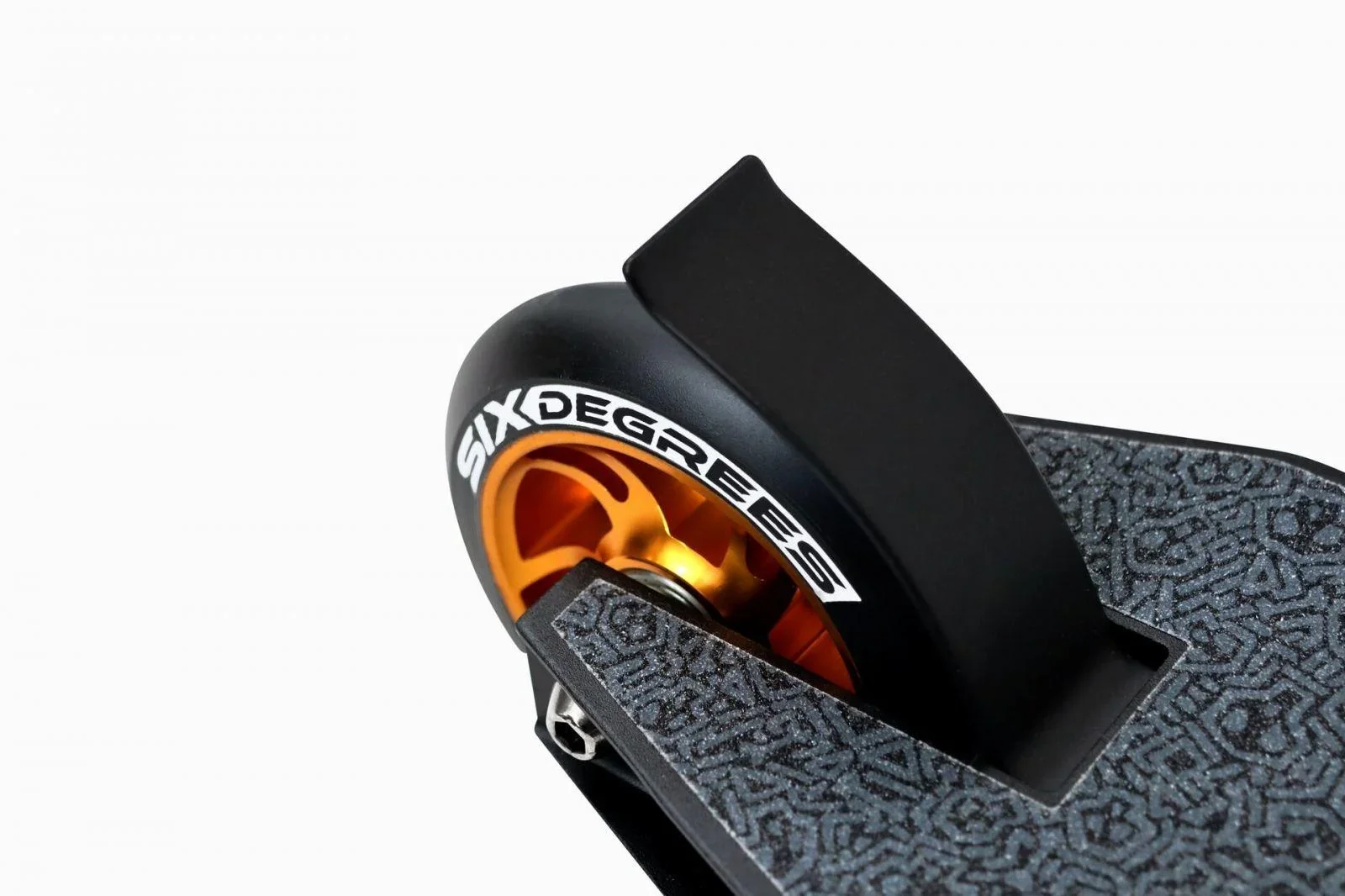 Stuntscooter mit verstärktem Wing-Lenker, HIC Compression, 100 mm, ABEC 9, 360° Lenkung, schwarz-kupferbraun - 0