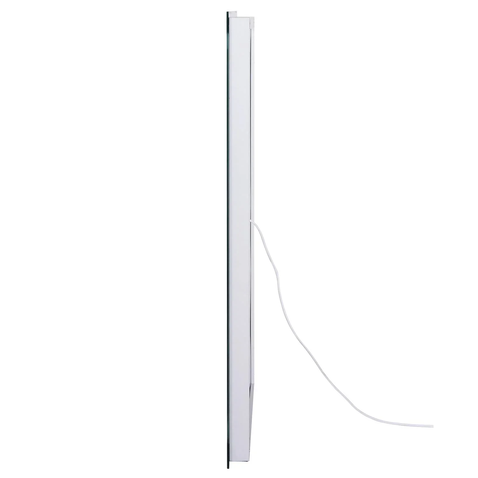 Badezimmerspiegel mit LED-Beleuchtung, weiß - 2