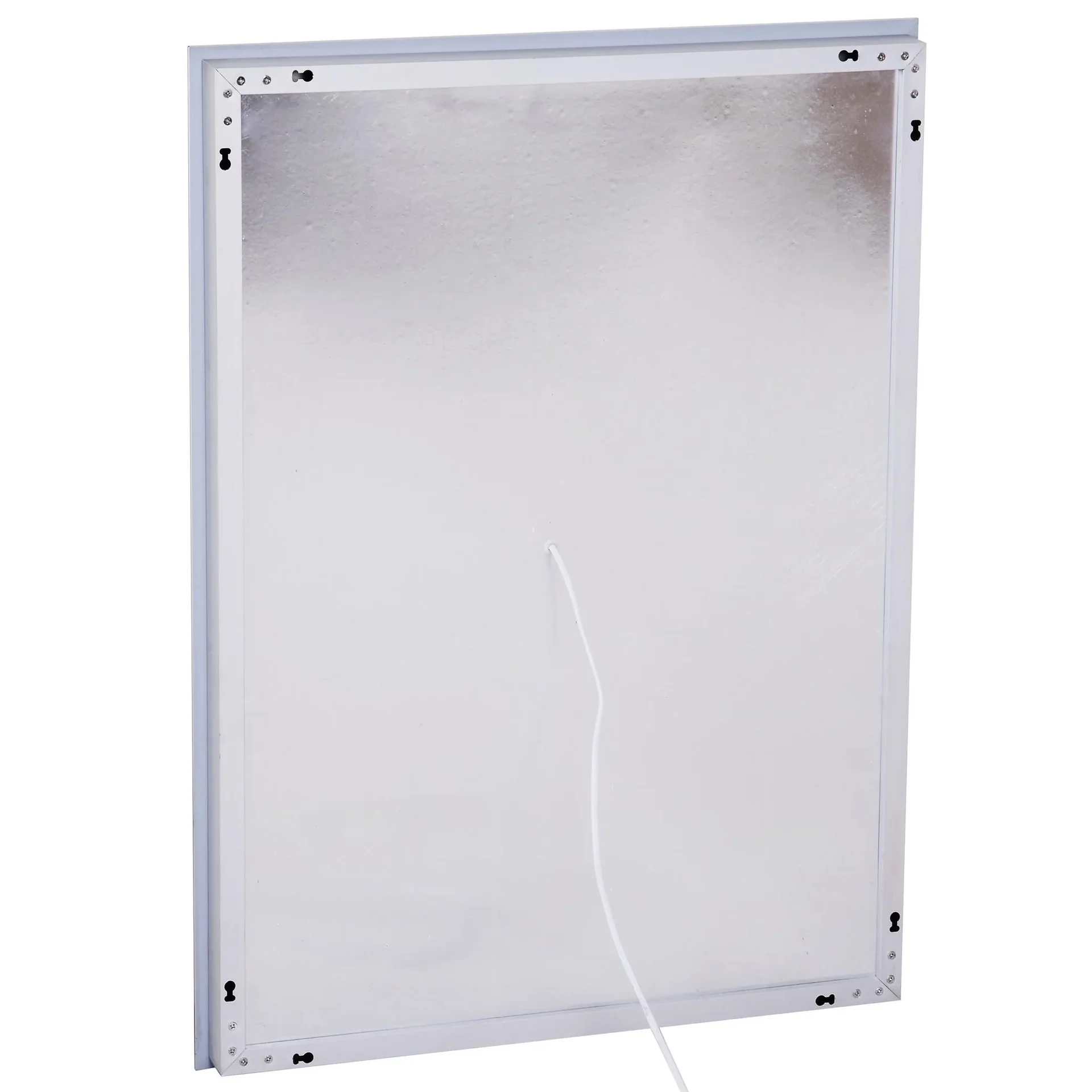 Badezimmerspiegel mit LED-Beleuchtung, weiß - 4