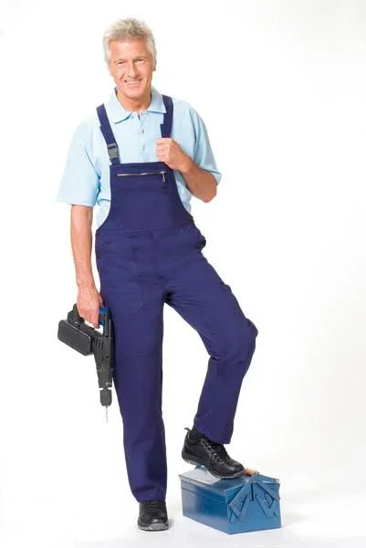 Latzhose, hydronblau, Gr.46 - 1