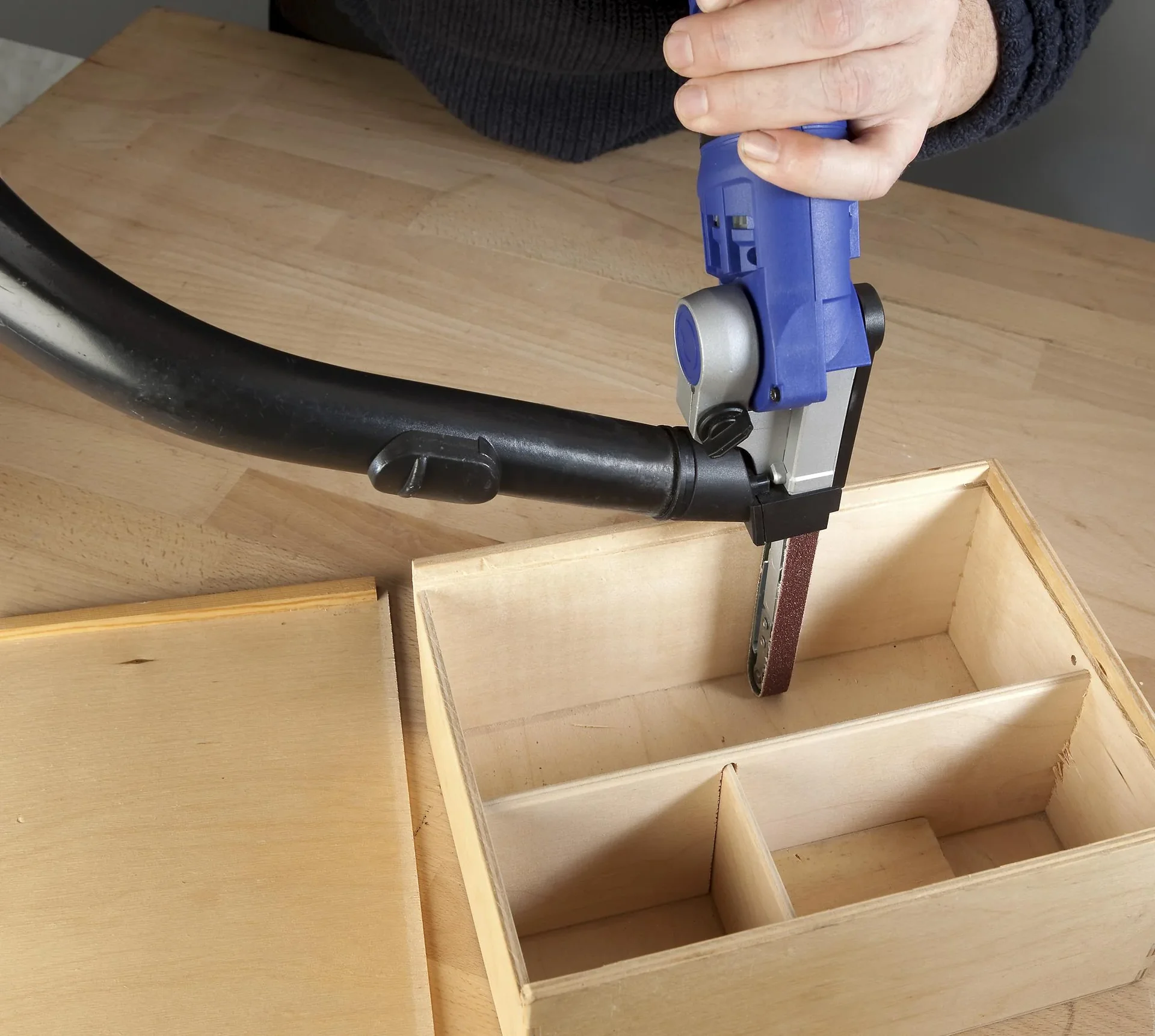 Elektro Feile 260W + Gratis dazu 10 Schleifbänder - 1