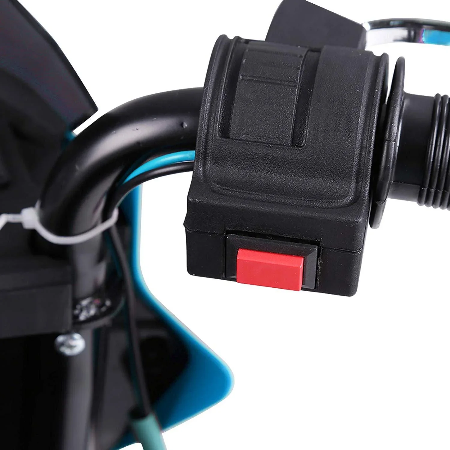 Elektro-Motorrad Motorrad für Kinder ab 3 Jahren Elektrofahrzeuge 3 km/h PP Blau 105 x 52,3 x 62,3 cm - 0