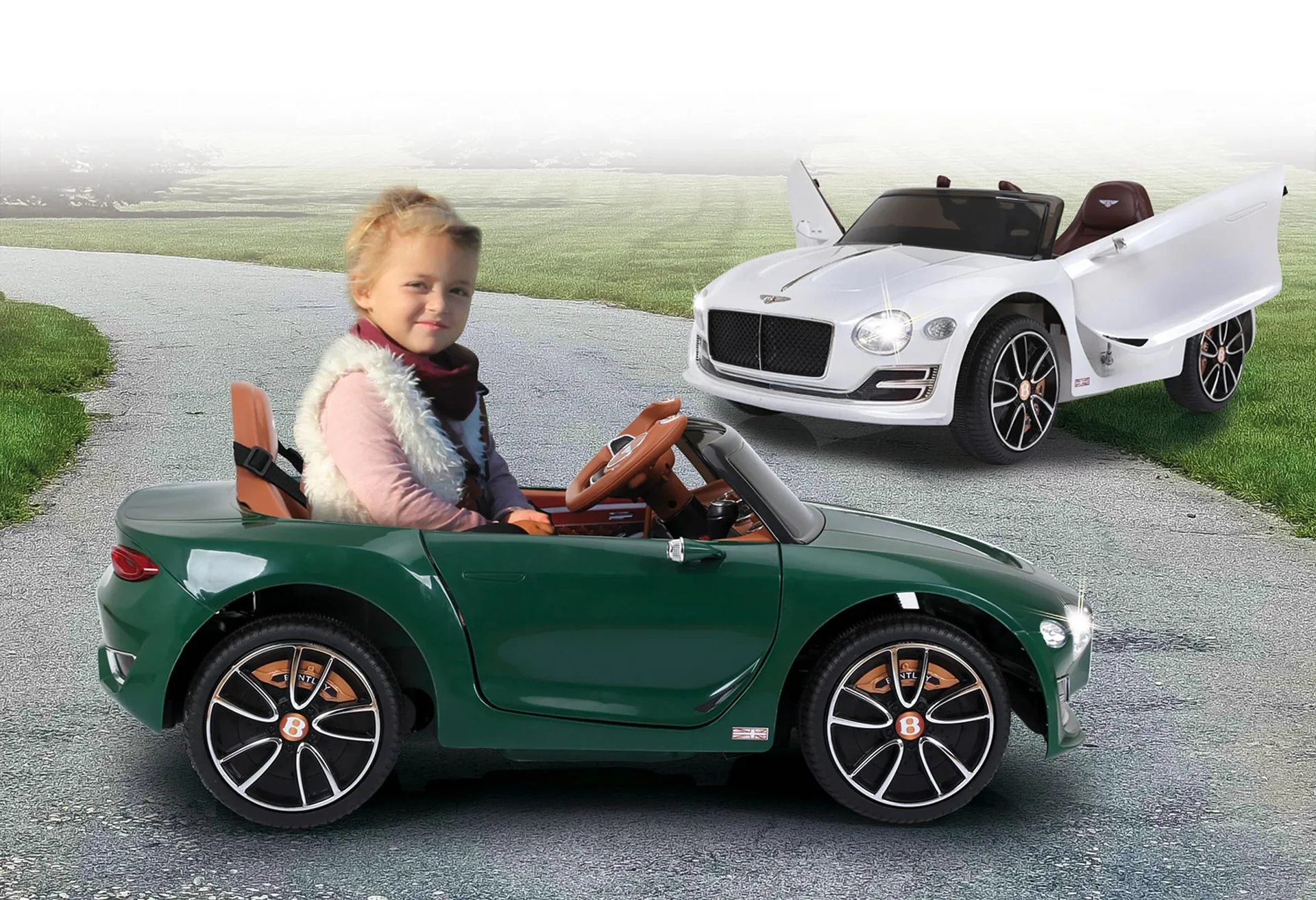 Ride-on Bentley EXP12 für Kinder, 12 Volt, Grün - 6