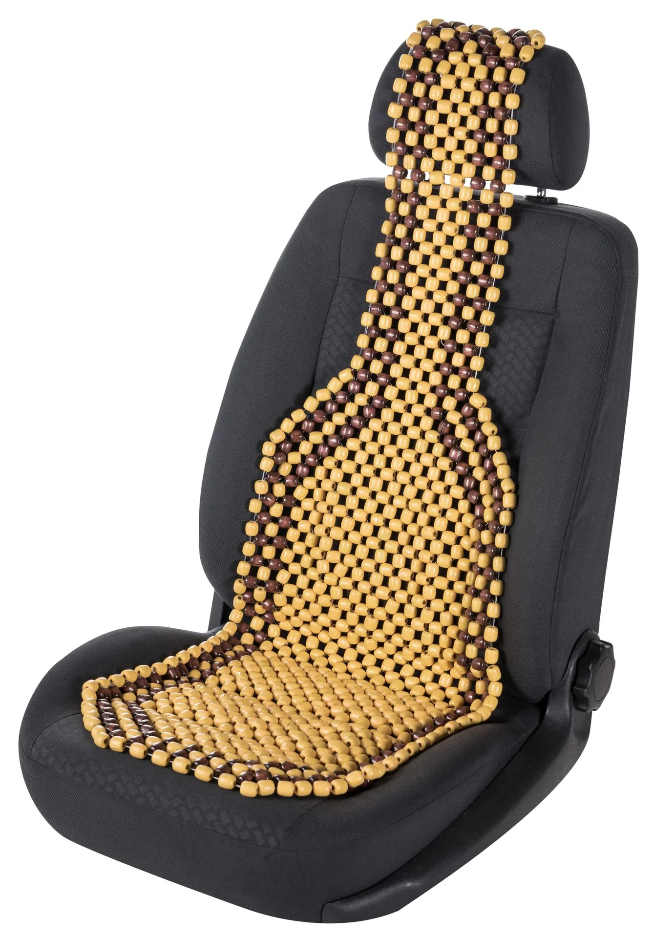 Sitzauflage aus Holzperlen natur - 1