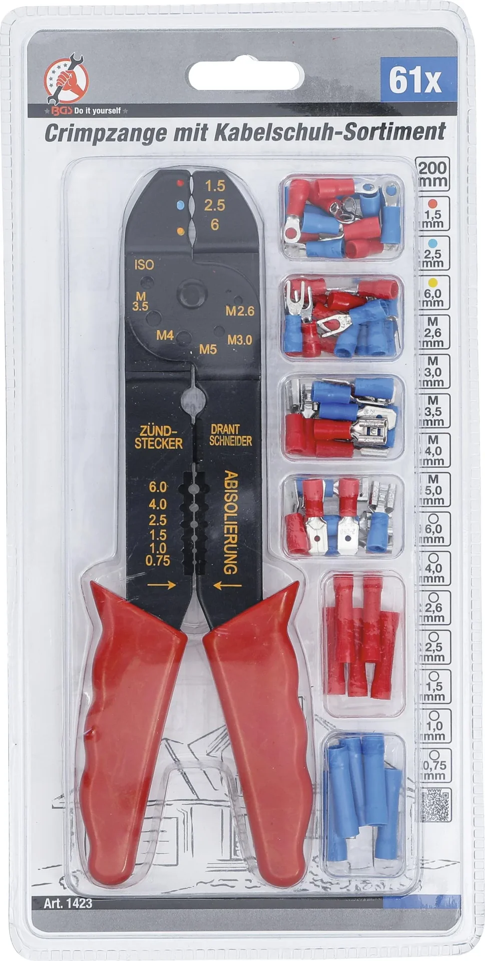 Crimpzange-Set, 61-teilig - 1