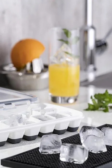 Eiswürfelform inklusive transparentem Deckel, für 21 Eiswürfel, Eiswürfelgröße: 4 x 2,5 x 3 cm - 3