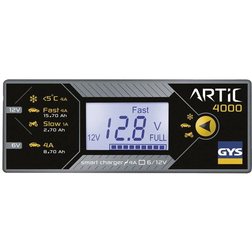Batterieladegerät Artic 4000 - 4A - 240V - 4 Ladegeschwindigkeiten - 0