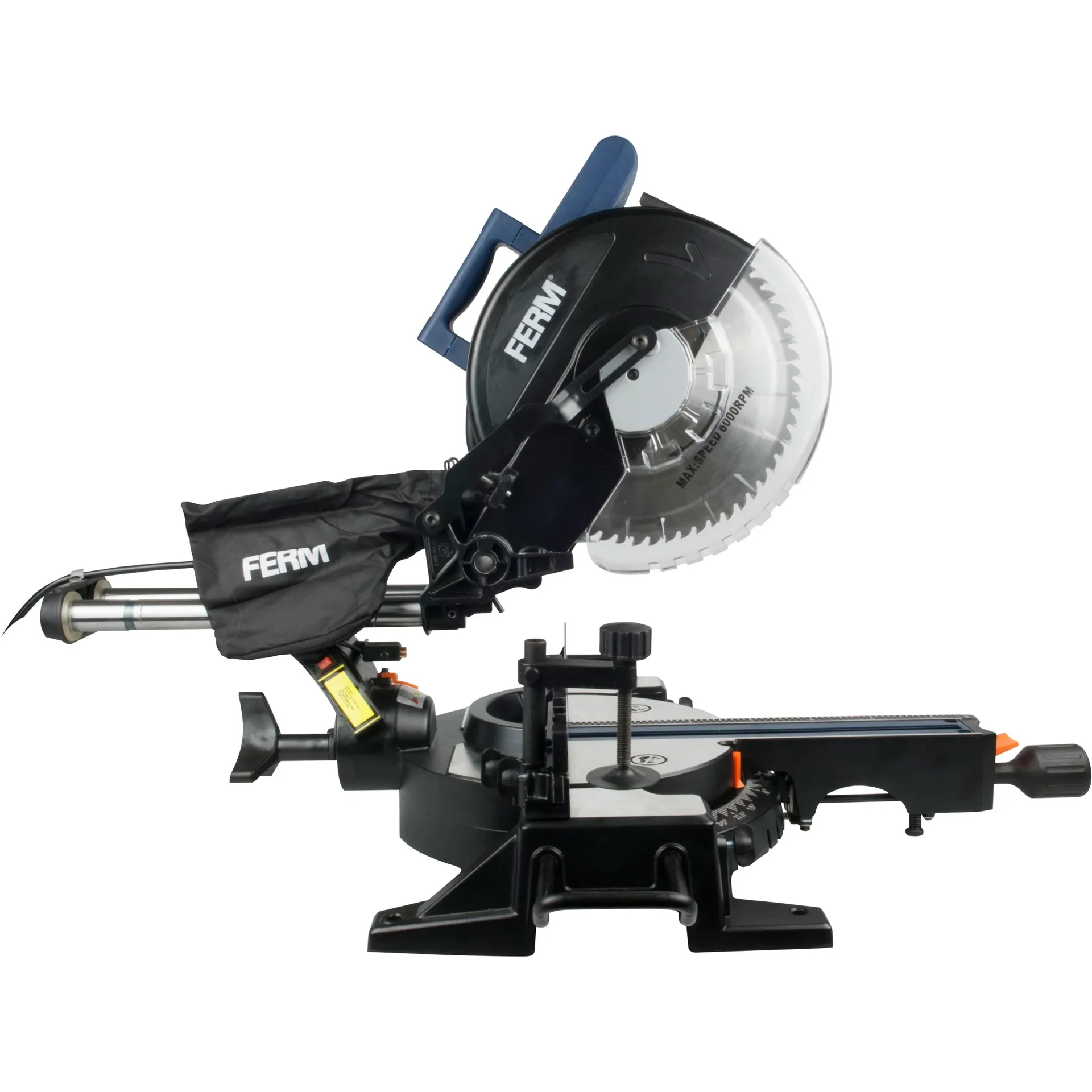MSM1038 Radial-Gehrungssäge 1900W - 255mm - Laserführung - Spindelarretierung - Inkl. 255mm TCT Sägeblatt (T60), Staubsa - 2