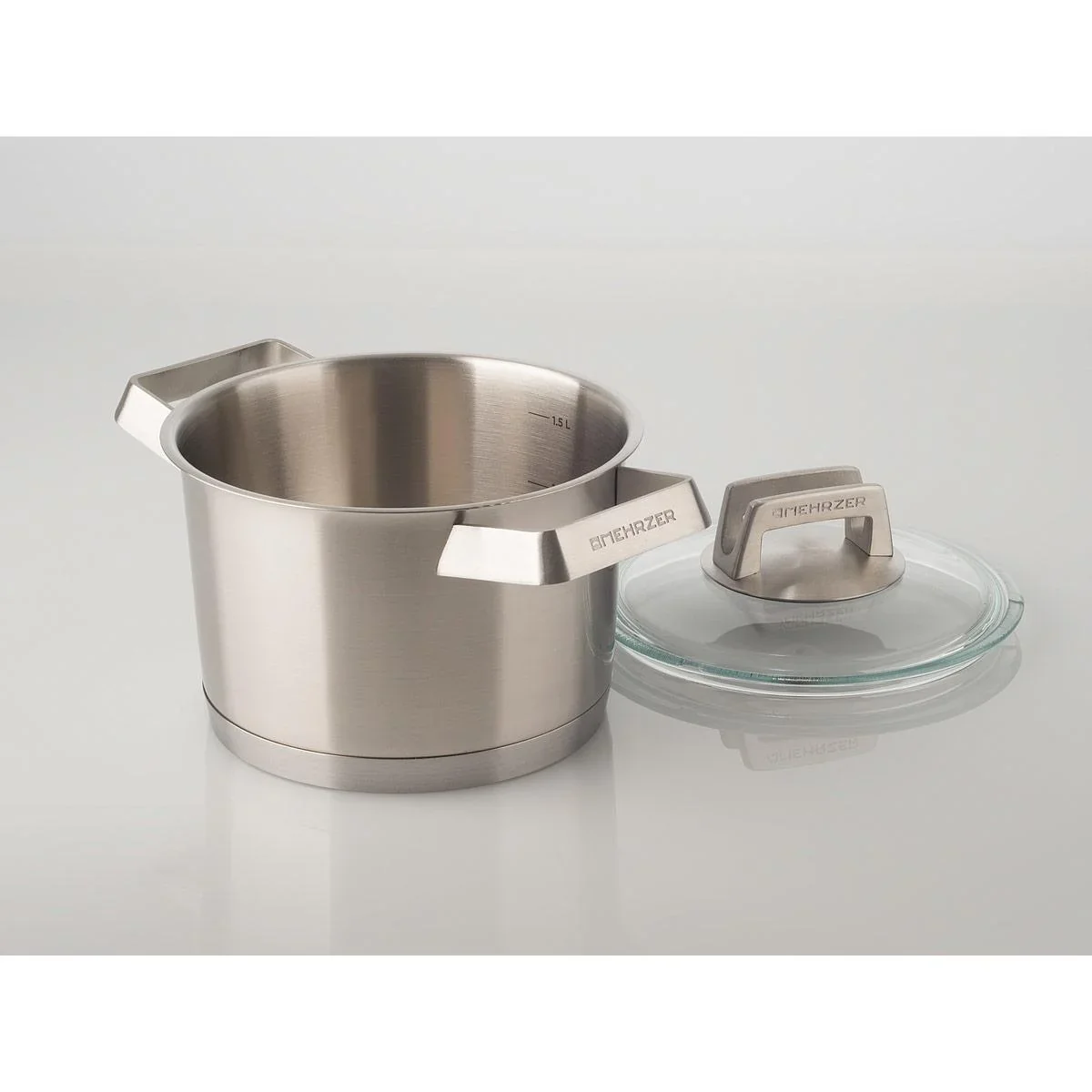 Mehrzer Premium - Hoher Kochtopf mit Deckel - 16 cm - Edelstahl - 2