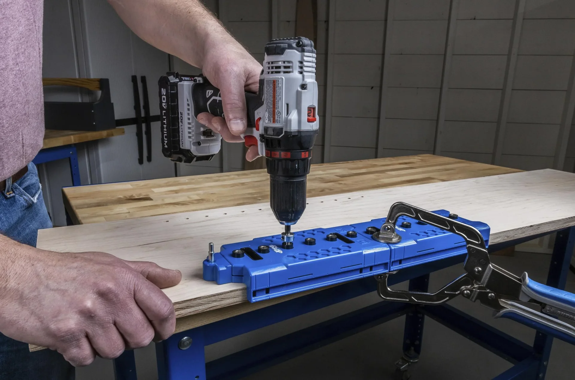 Lochreihen-Bohrschablone - 1