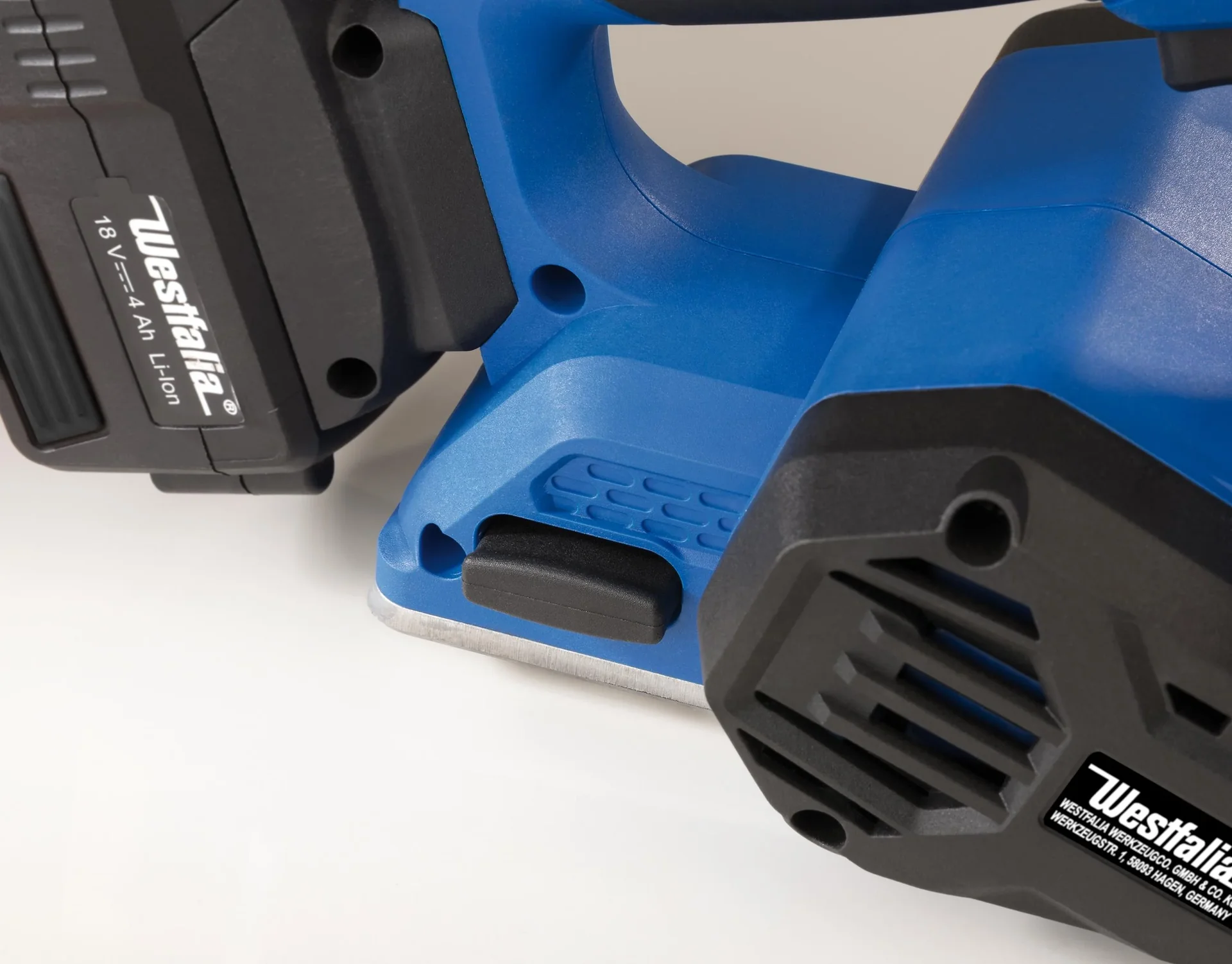 Akku Hobel 18 Volt Li-Ion AH18 inkl. Akku 2,0 Ah und Ladegerät - 6