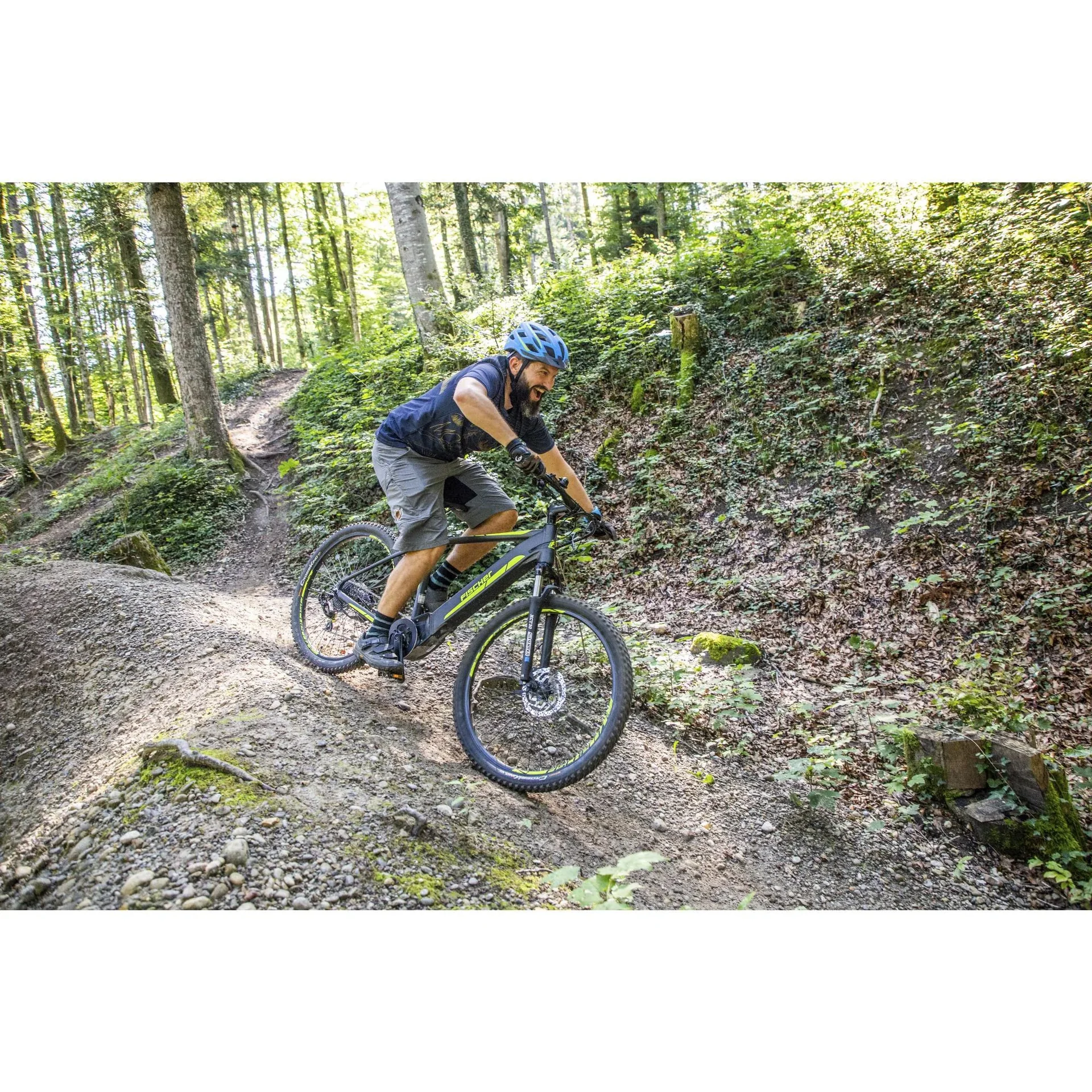 Unisex E-Bike MTB, 29 Zoll, Rahmengröße 46cm, 10-Gang Kettenschaltung, schiefergrau matt, MONTIS 5.0i - 9