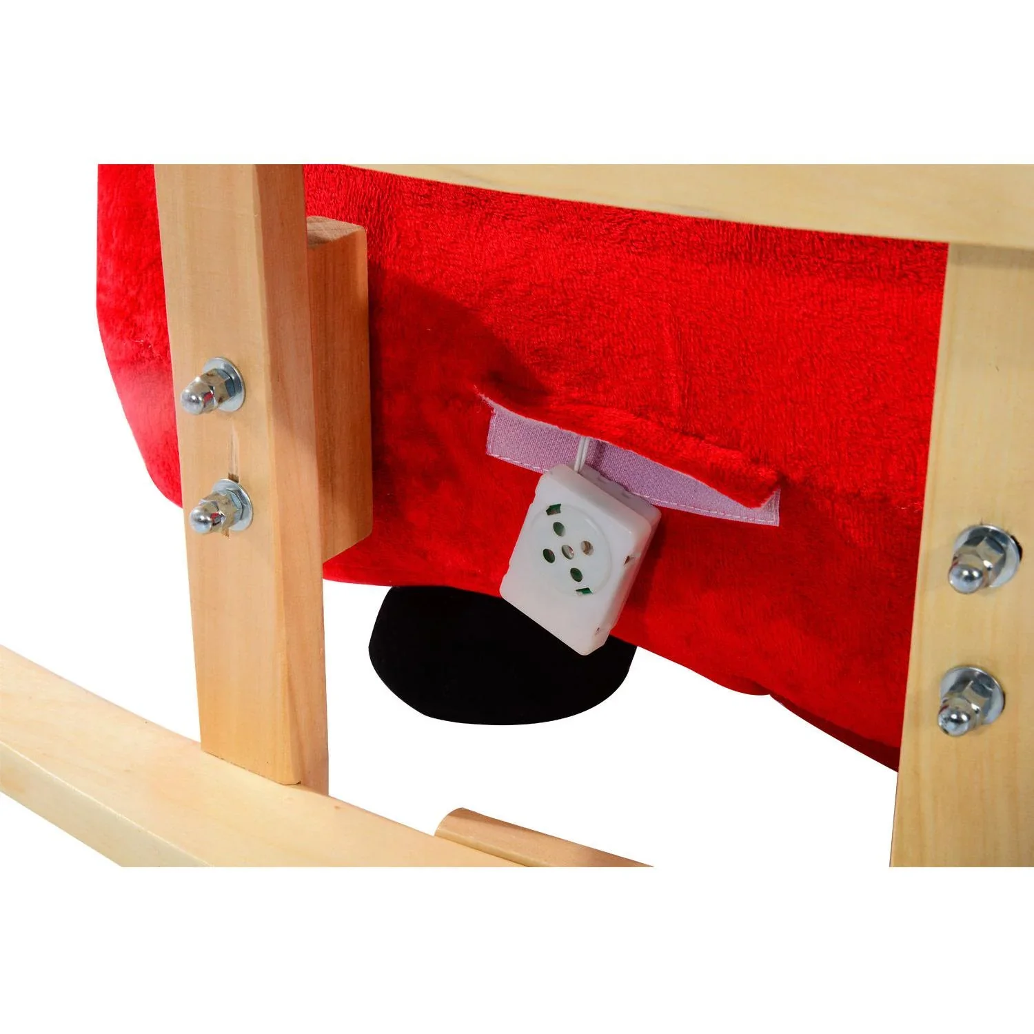 Schaukelpferd Plüsch Auto Schaukeltier Lieder Spielzeug Kinder Baby Rot Auto - 7