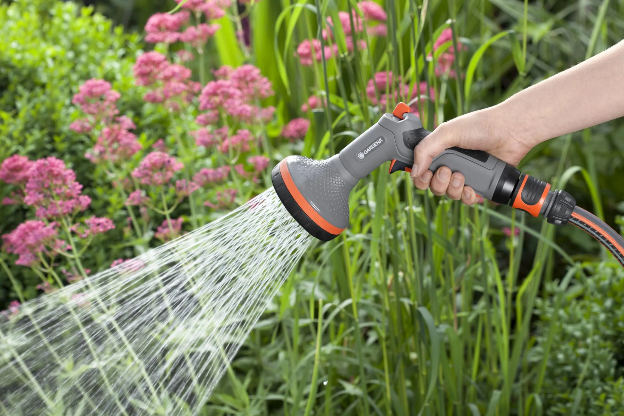 Comfort Brause für Beete, Impulsauslöser mit Arretierungsfunktion - 0