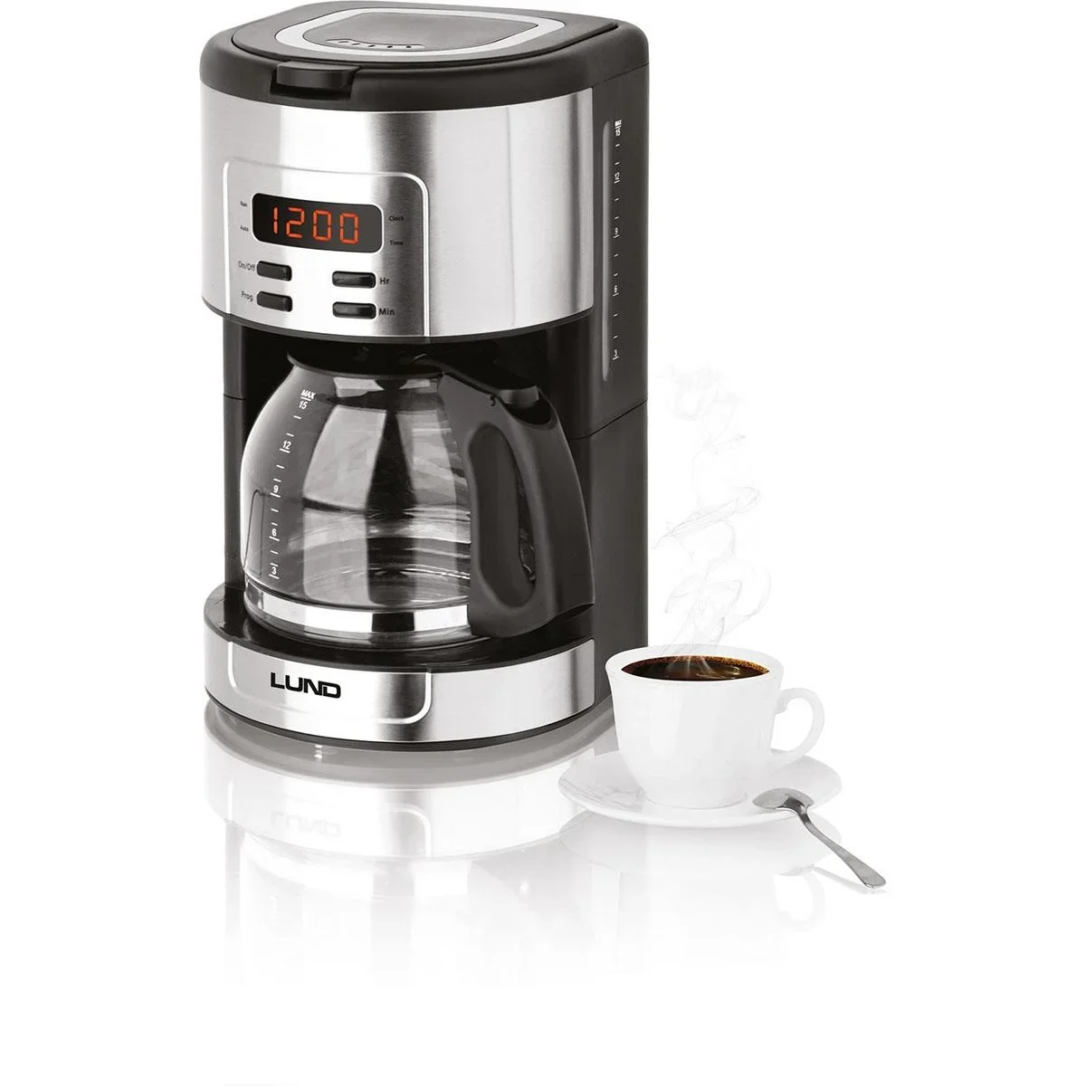 Kaffeemaschine mit Zeitschaltuhr - 1,8L - 1000W - 4