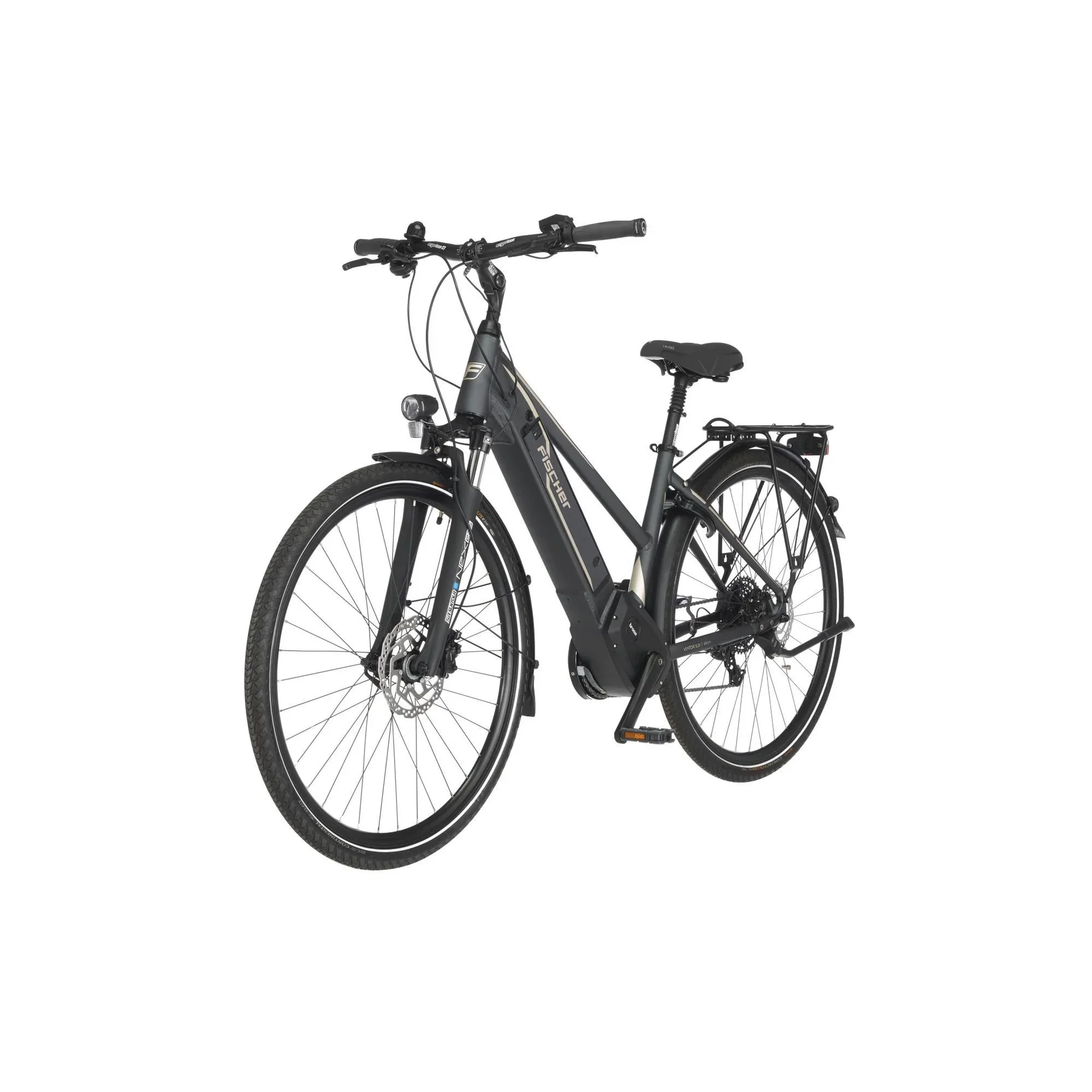 Damen E-Bike Trekking, 28 Zoll, Rahmengröße 49 cm,10-Gang Kettenschaltung, schiefergrau matt, VIATOR 5.0i - 2