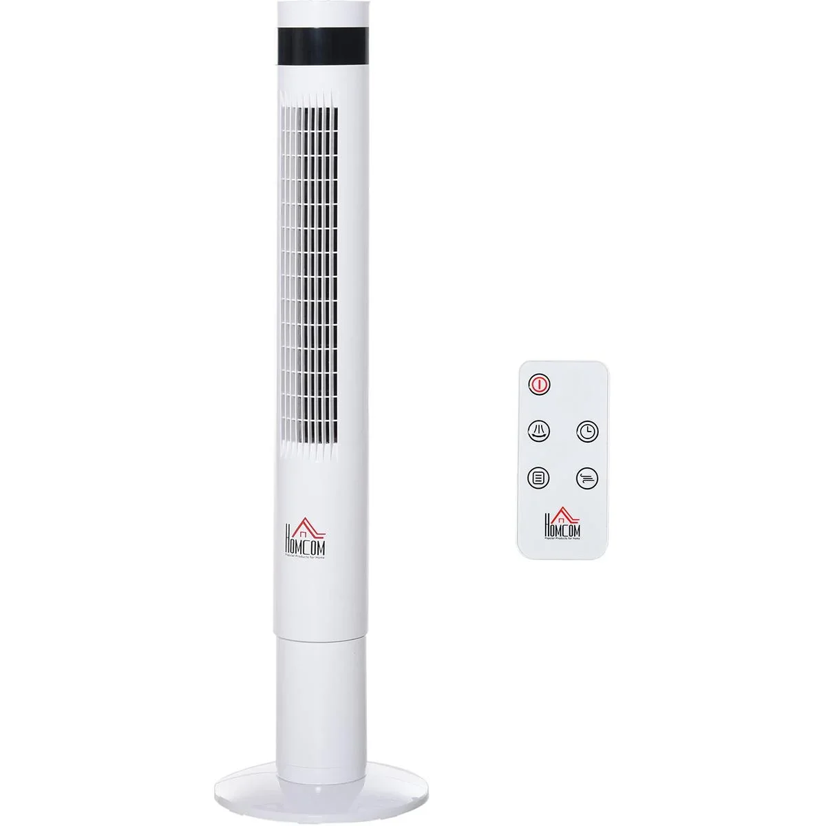 Turmventilator mit Fernsteuerung weiß - 0