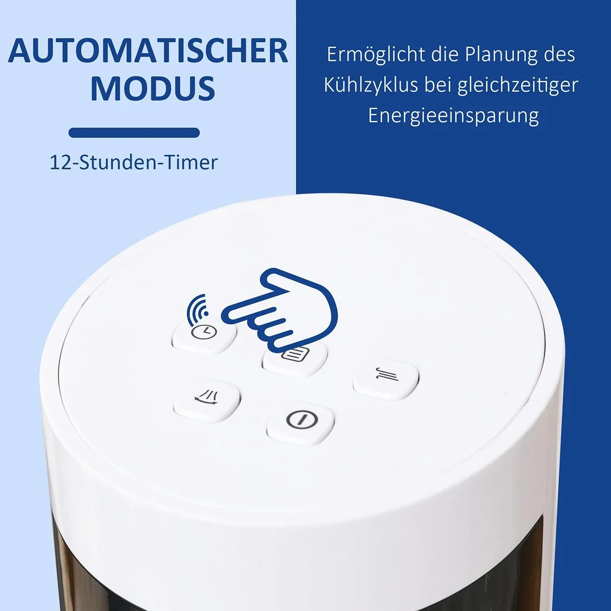 Turmventilator mit Fernsteuerung weiß - 5