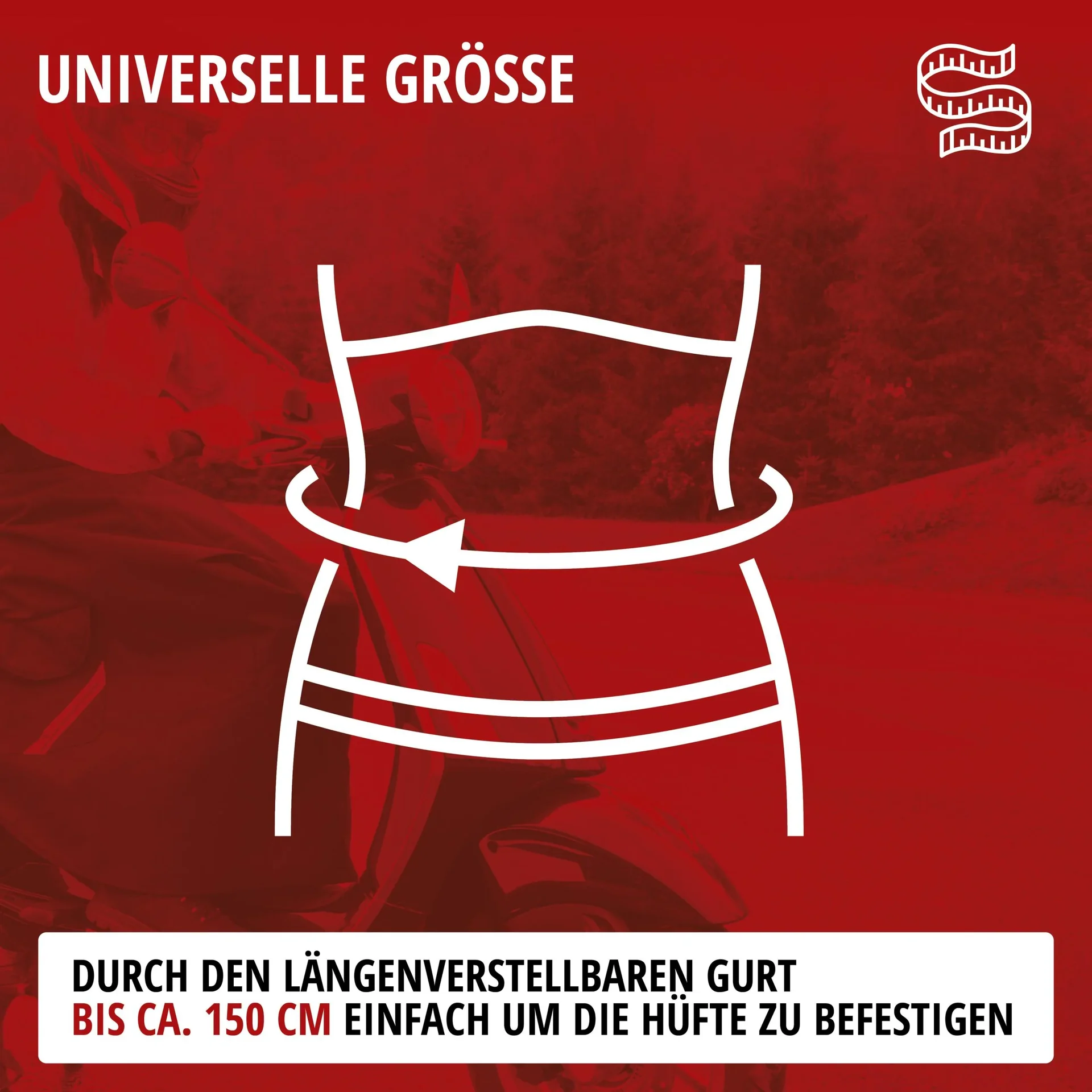 Moped und Roller Nässeschutz - Universalgröße - 0