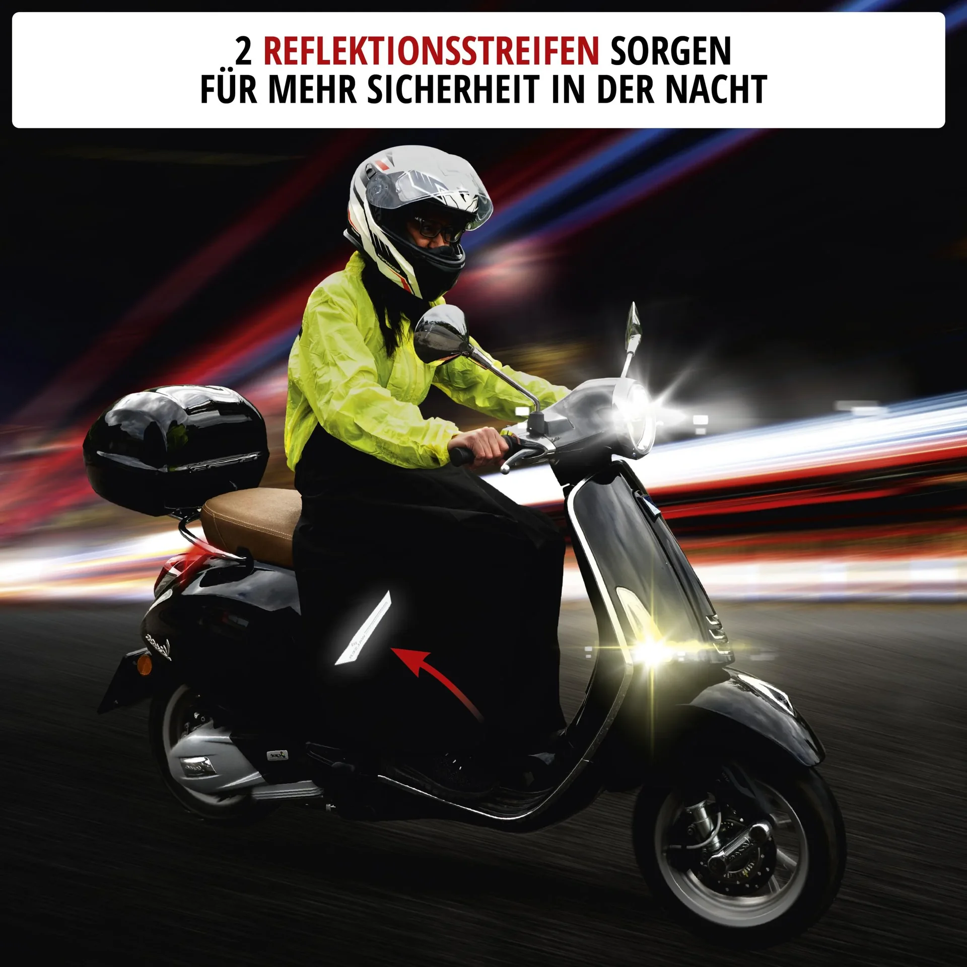 Moped und Roller Nässeschutz - Universalgröße - 1