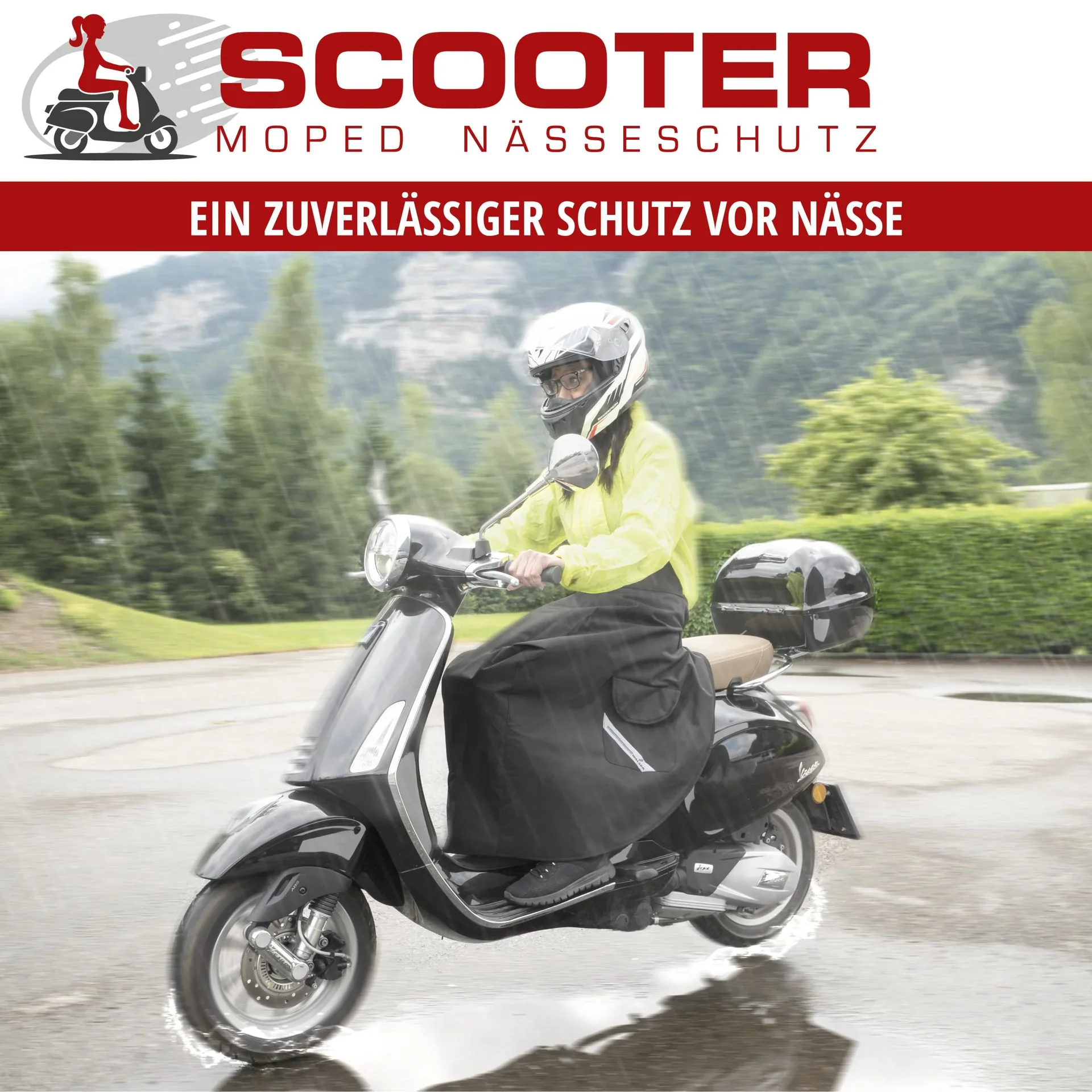 Moped und Roller Nässeschutz - Universalgröße - 3