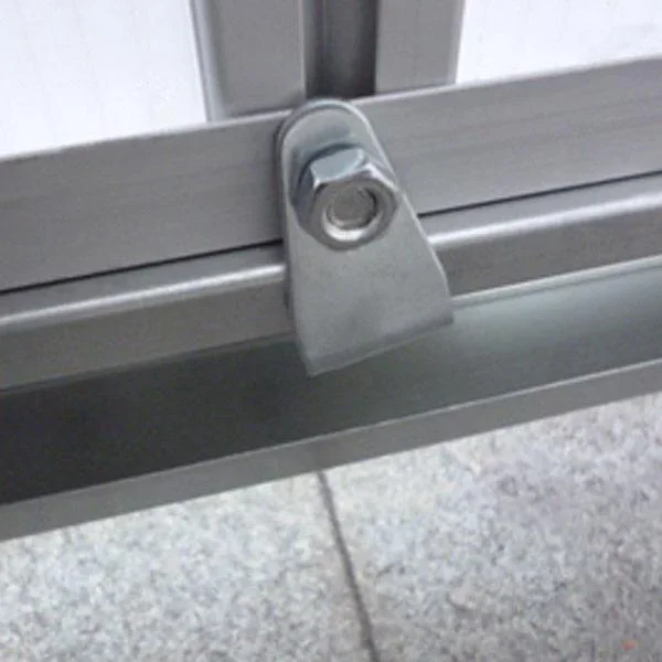 Aluminium-Gewächshaus 5,85 m³ mit Oberlicht, Regenrinne und Fundament - 3