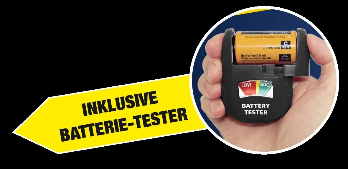 Batterievorratskoffer inklusive Tester - 4