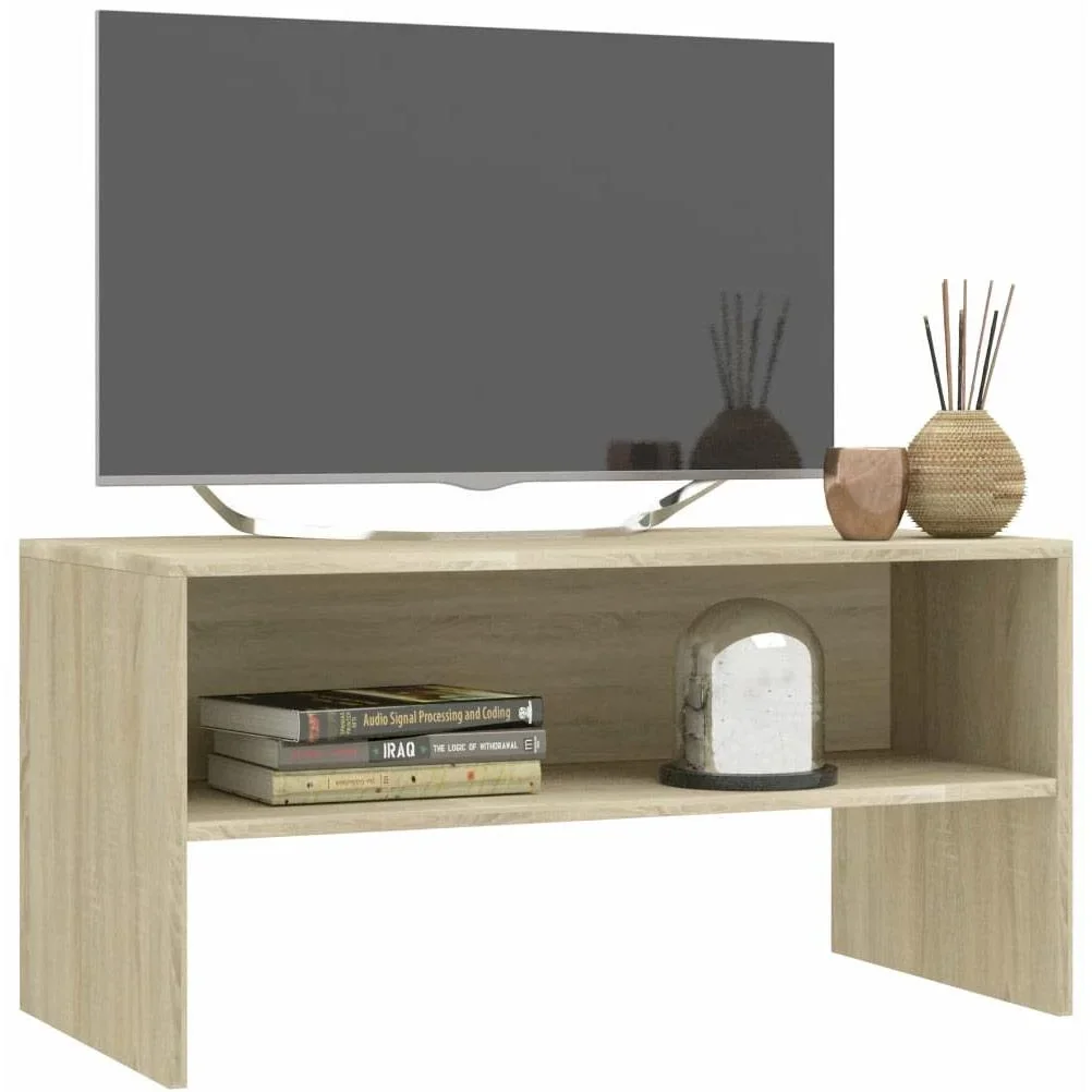 TV-Schrank 80x40x40 cm Spanplatte Eiche Sonoma - 0