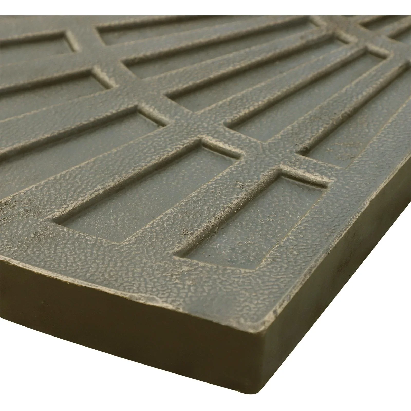 2 tlg, Sonnenschirmständer Platten-Schirmständer Schirmständer halbrund abnehmbar Handgriff mit Harz Bronze 30 kg - 5