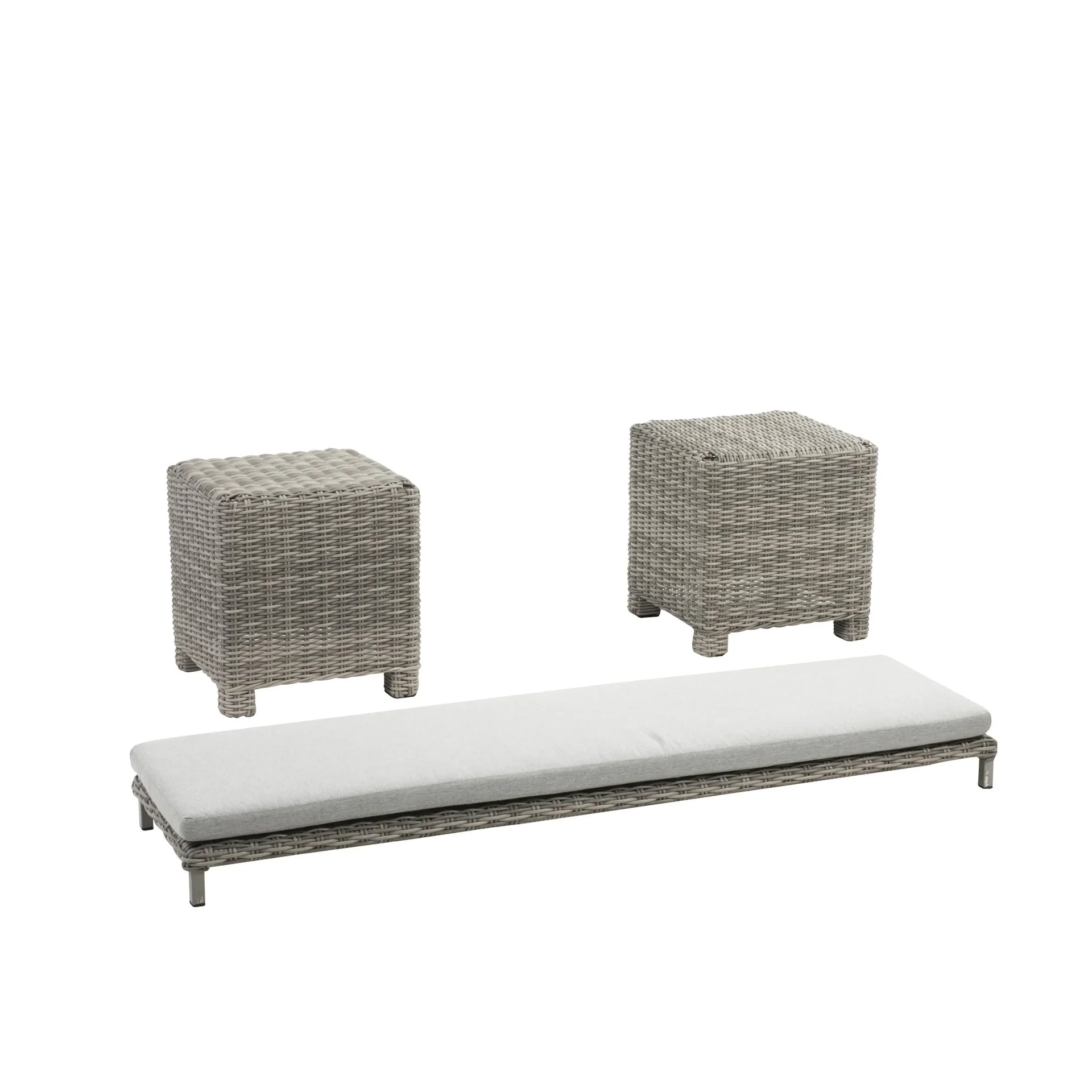 Gartenmöbel-Lounge-Set "Malia" - halbrund - 0