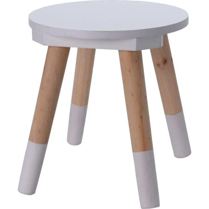 KidCollection SET - 2x Kinderhocker - 26 cm - Weiß - 0