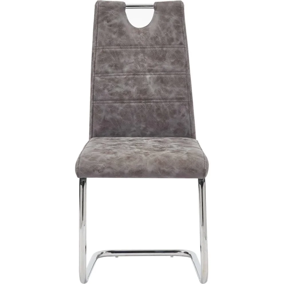 Esszimmerstühle 2-Sitzer Leder braun - 3